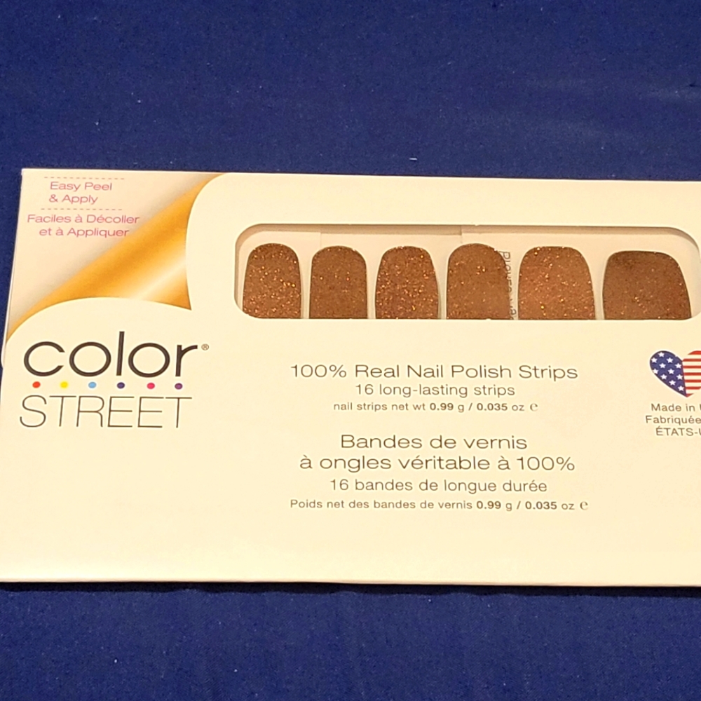Color Street nail polish strips Bronze Age